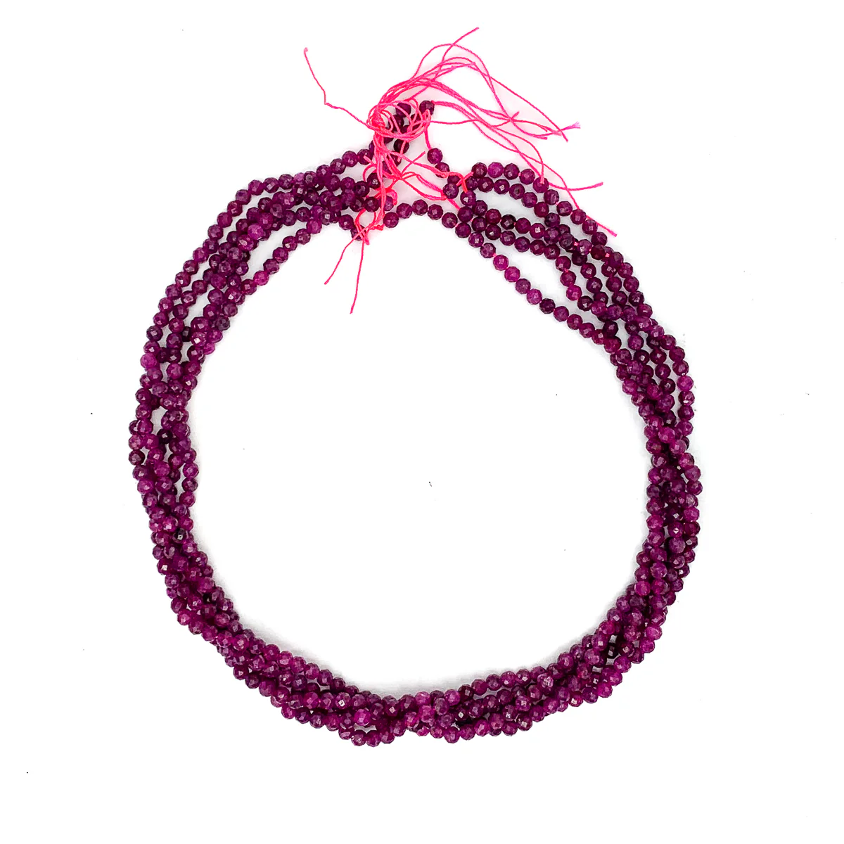 Ruby India 4mm Faceted Rounds - Image 3
