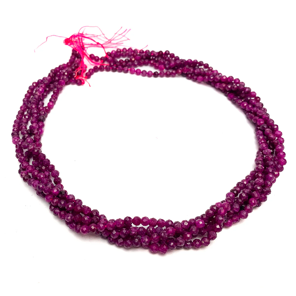 Ruby India 4mm Faceted Rounds - Image 4