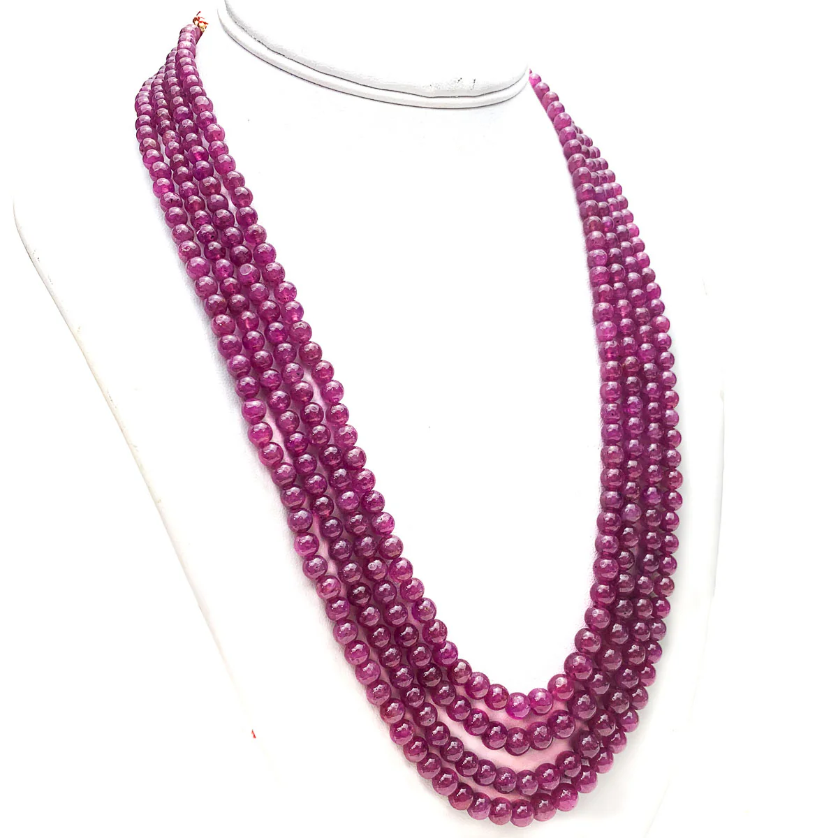 Ruby Graduated Smooth Round Strands - Image 2