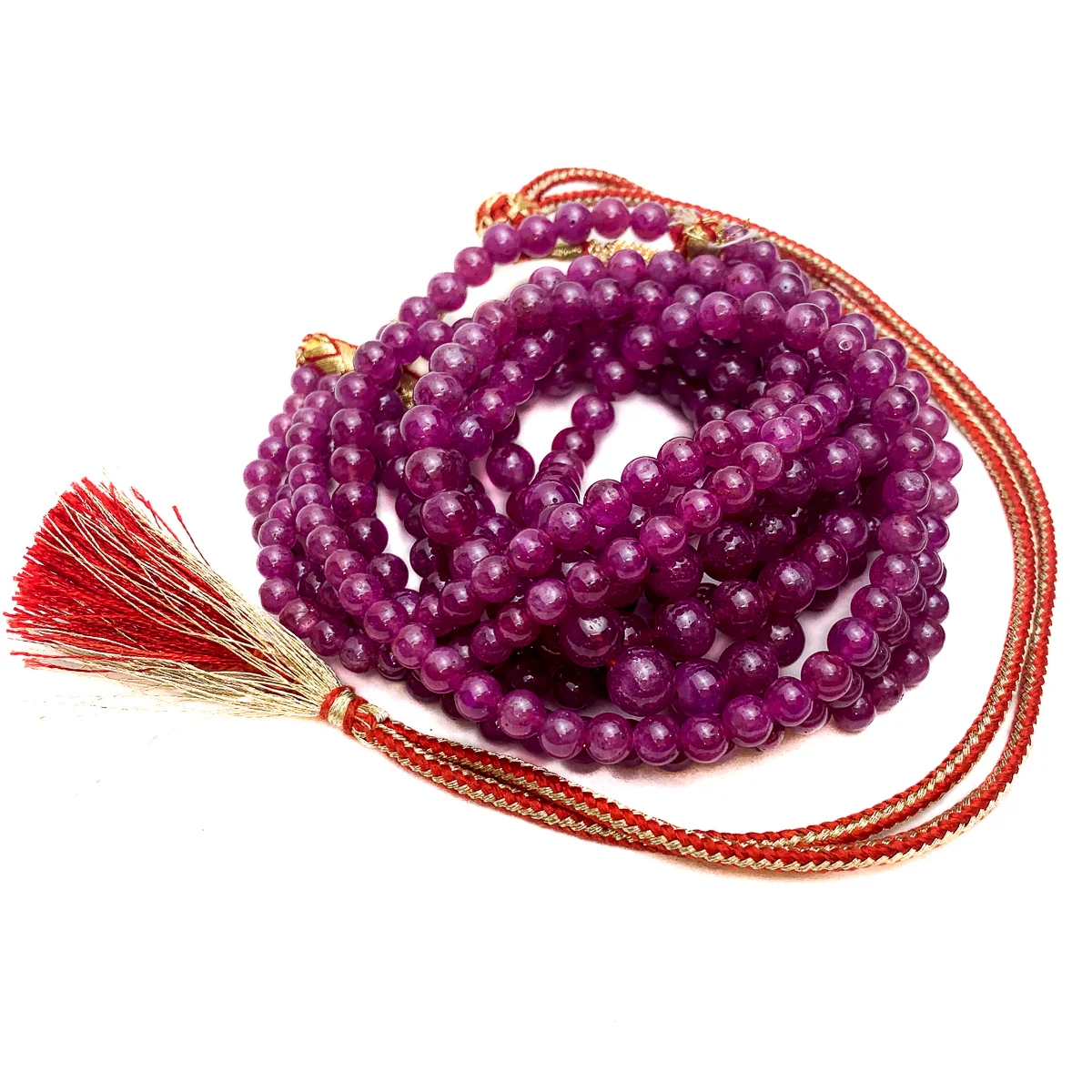 Ruby Graduated Smooth Round Strands - Image 3