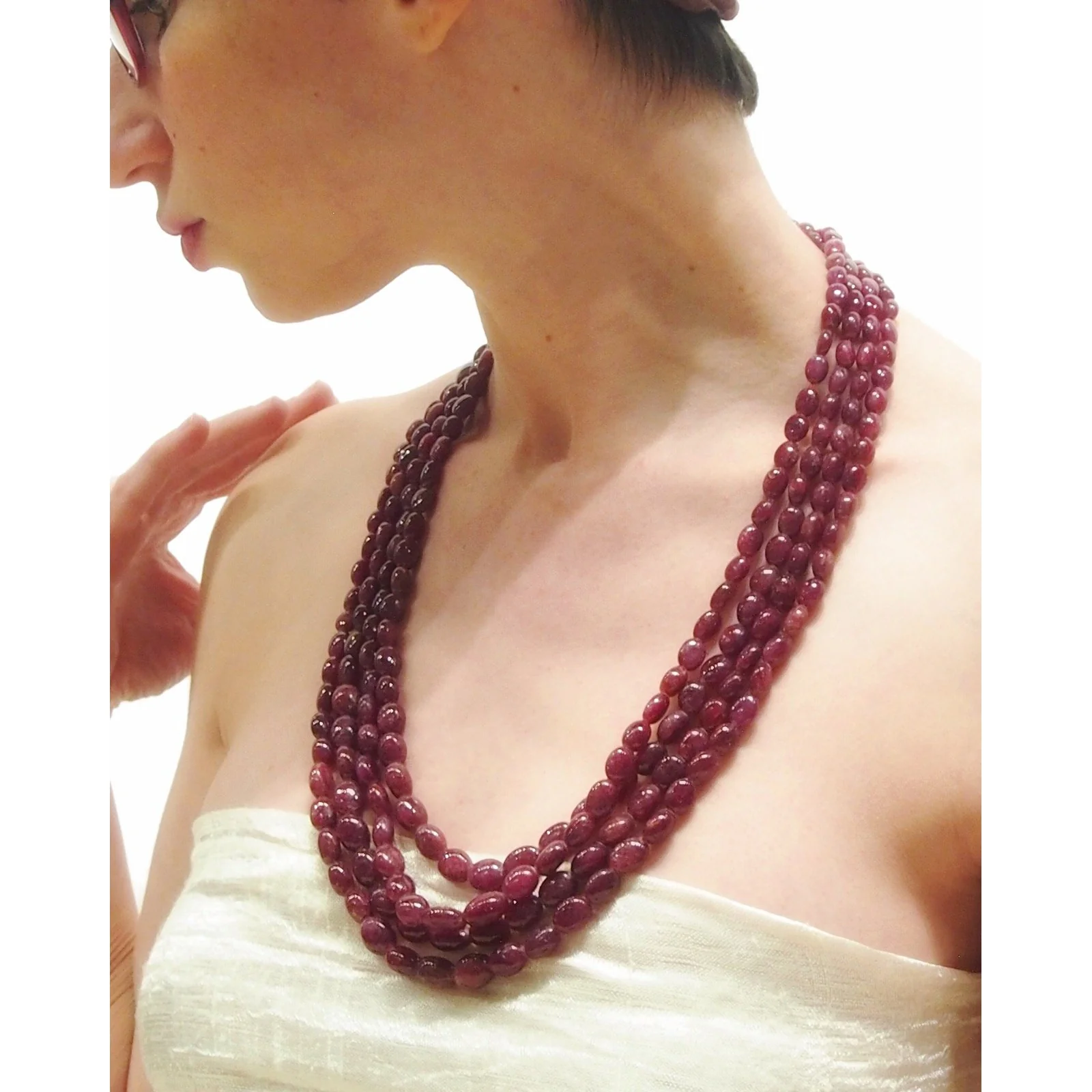 Ruby Smooth Oval Strand - Image 3