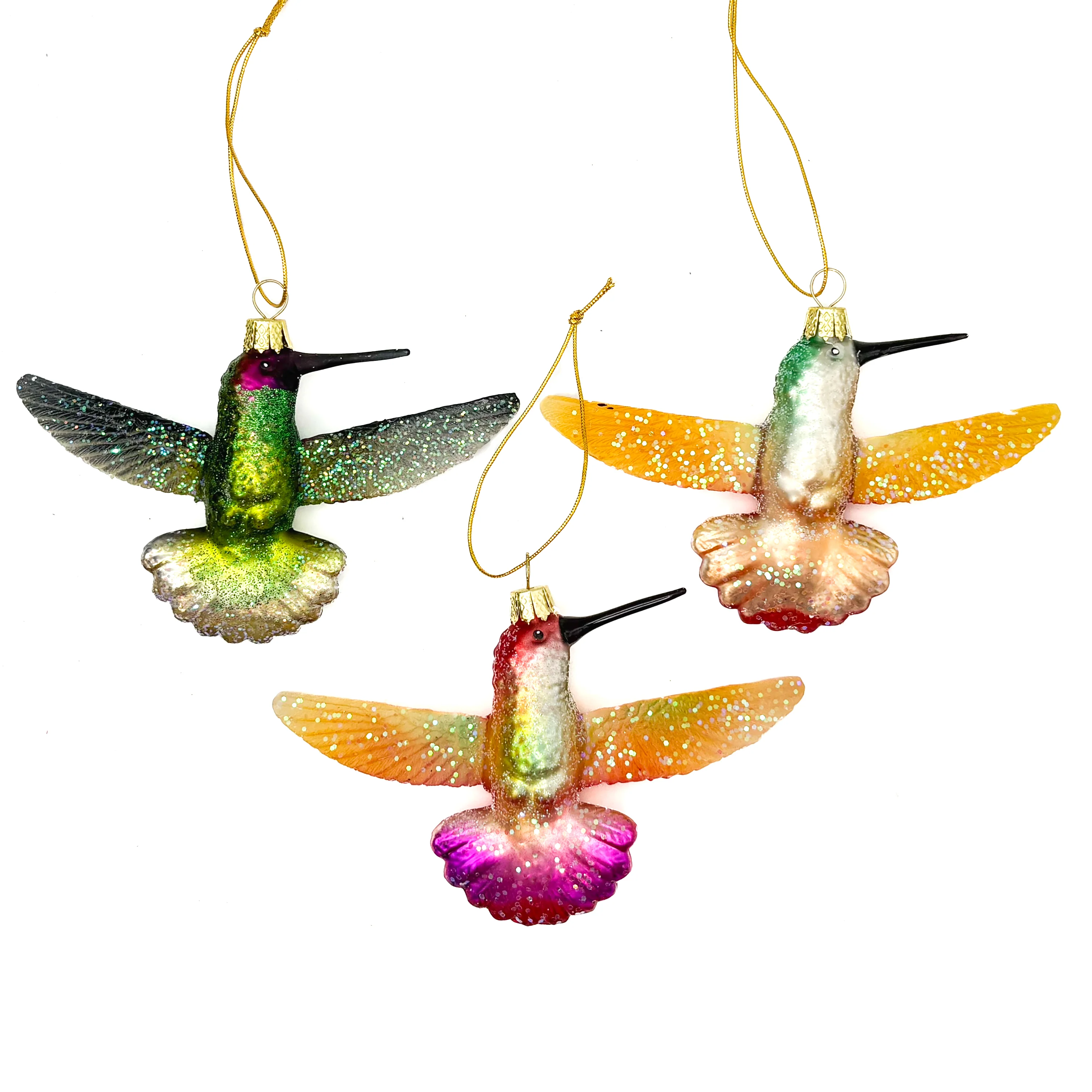 Ruby Throated Hummingbird Ornament - Image 2