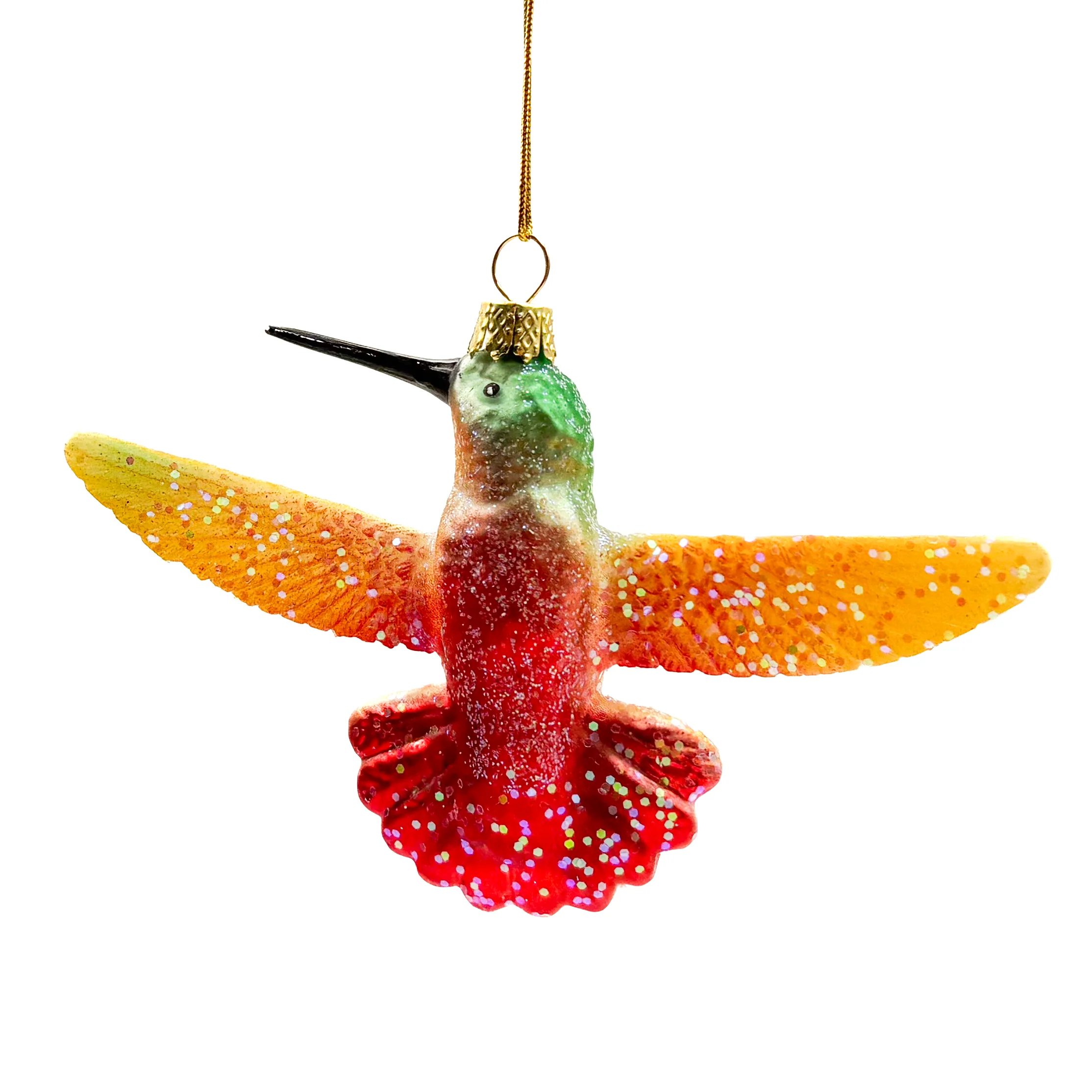 Ruby Throated Hummingbird Ornament - Image 3