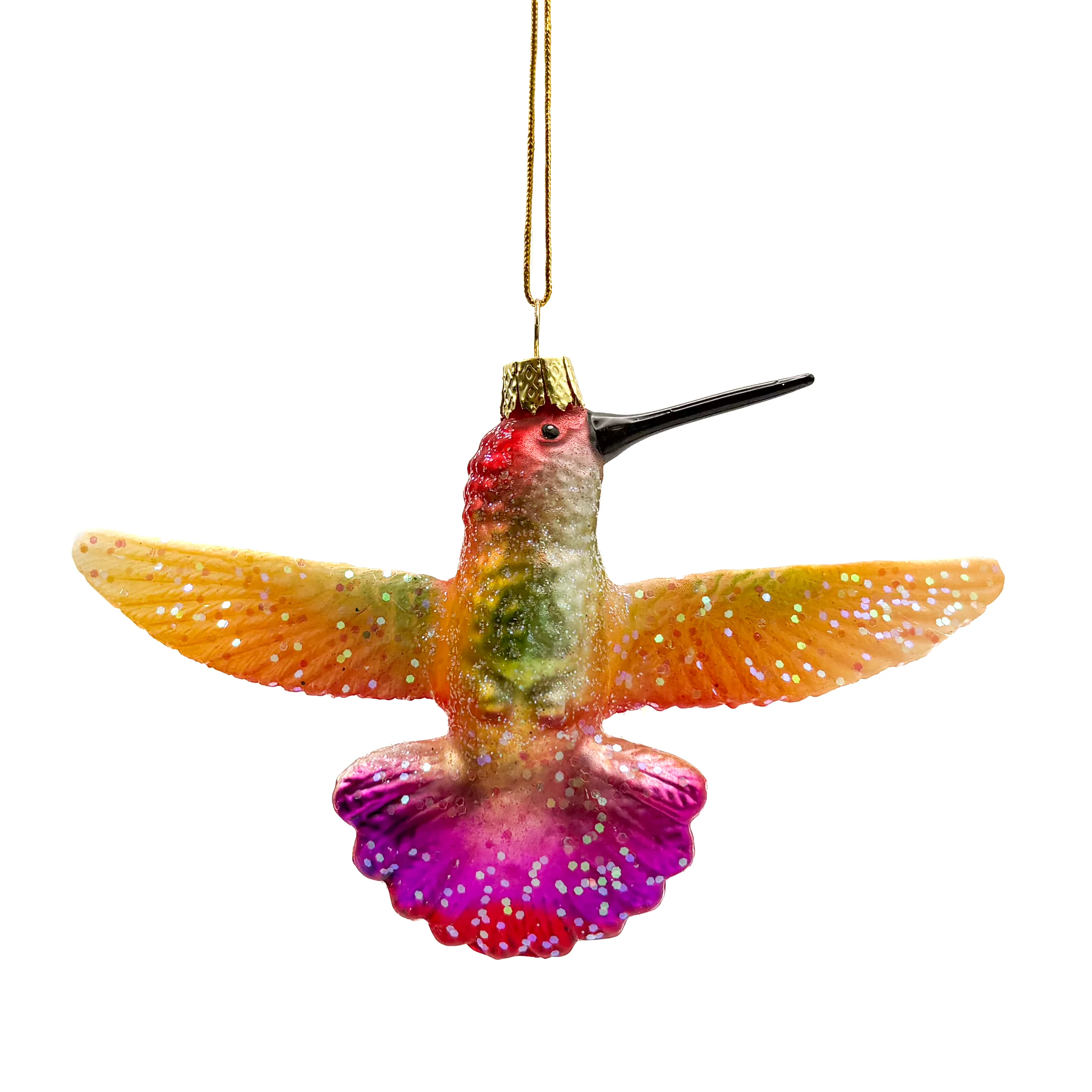Ruby Throated Hummingbird Ornament - Image 7