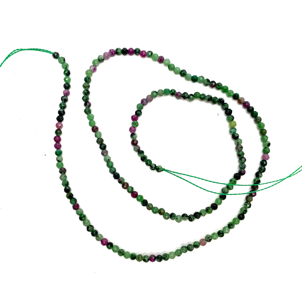 Ruby Zoisite 2mm Faceted Rounds - Image 2