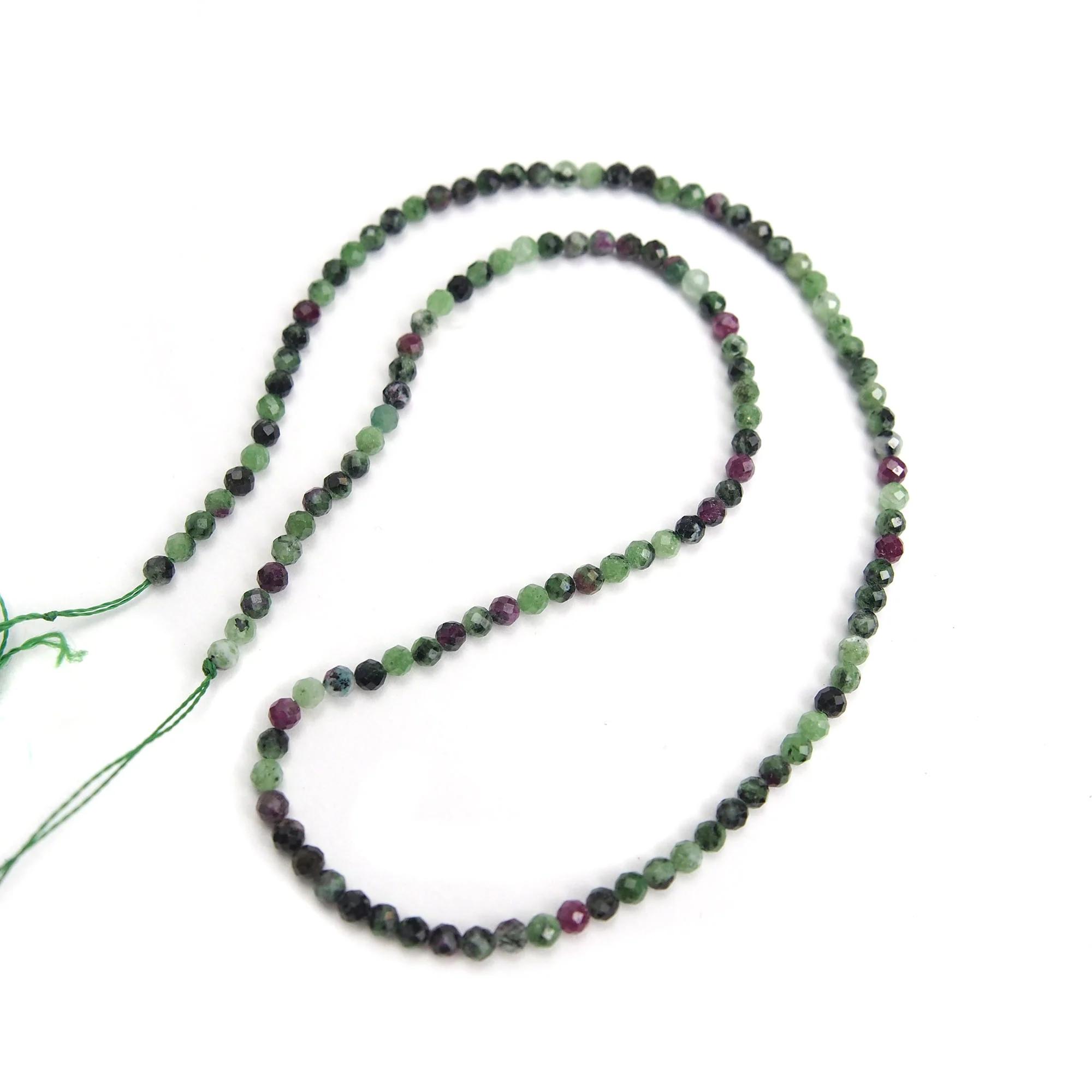 Ruby Zoisite 3mm Faceted Rounds - Image 3