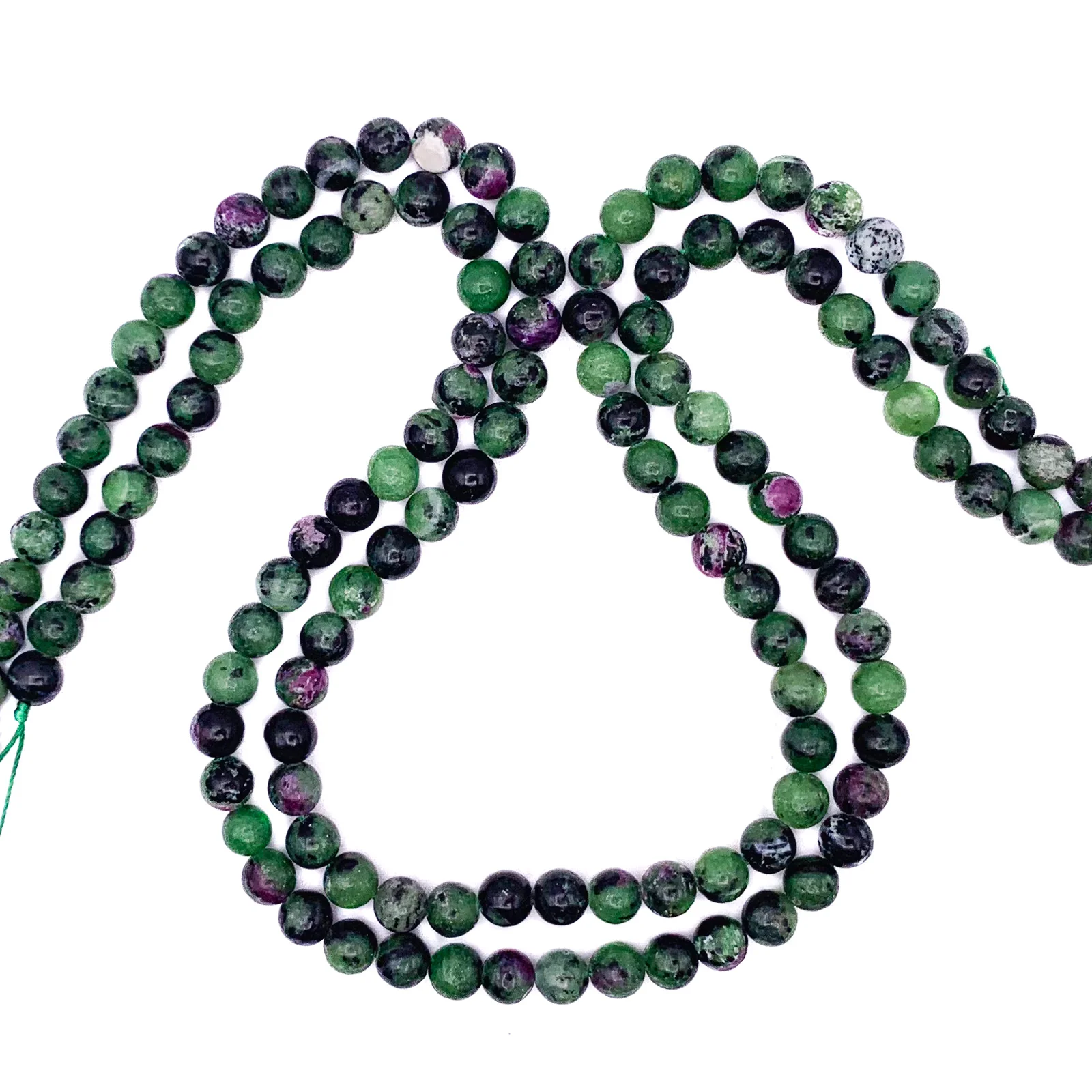 Ruby Zoisite 6.5mm Smooth Rounds Bead Strand - Image 5