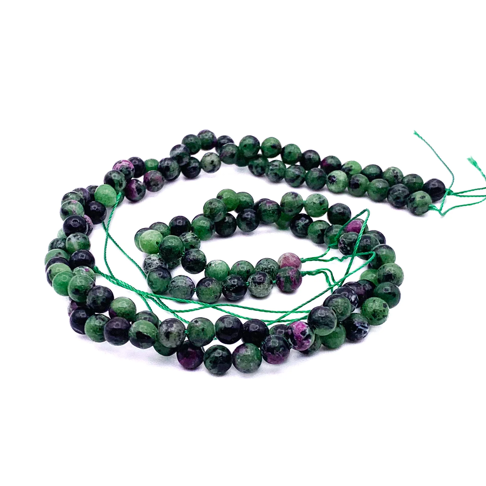 Ruby Zoisite 6.5mm Smooth Rounds Bead Strand - Image 7