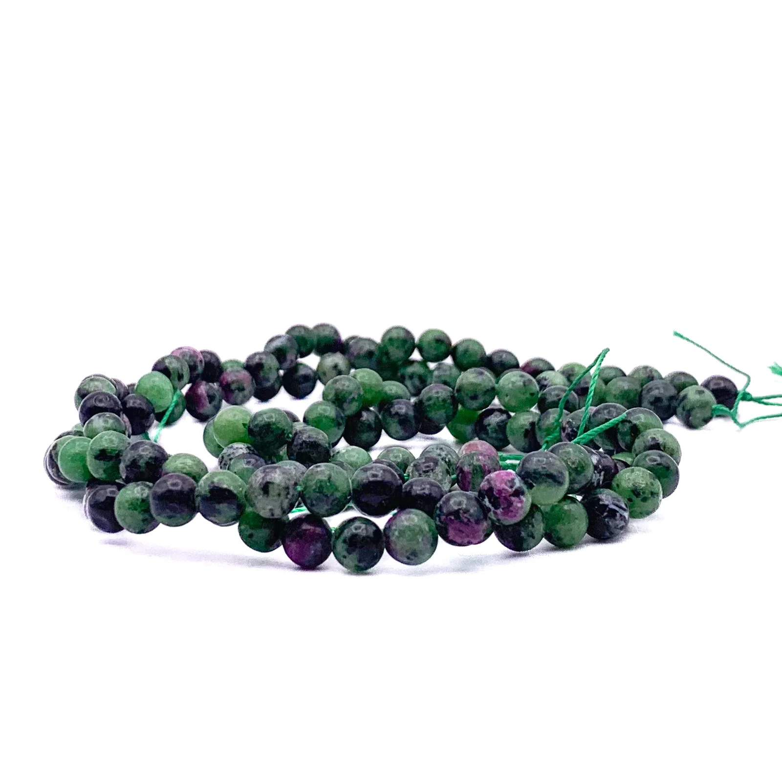 Ruby Zoisite 6.5mm Smooth Rounds Bead Strand - Image 8
