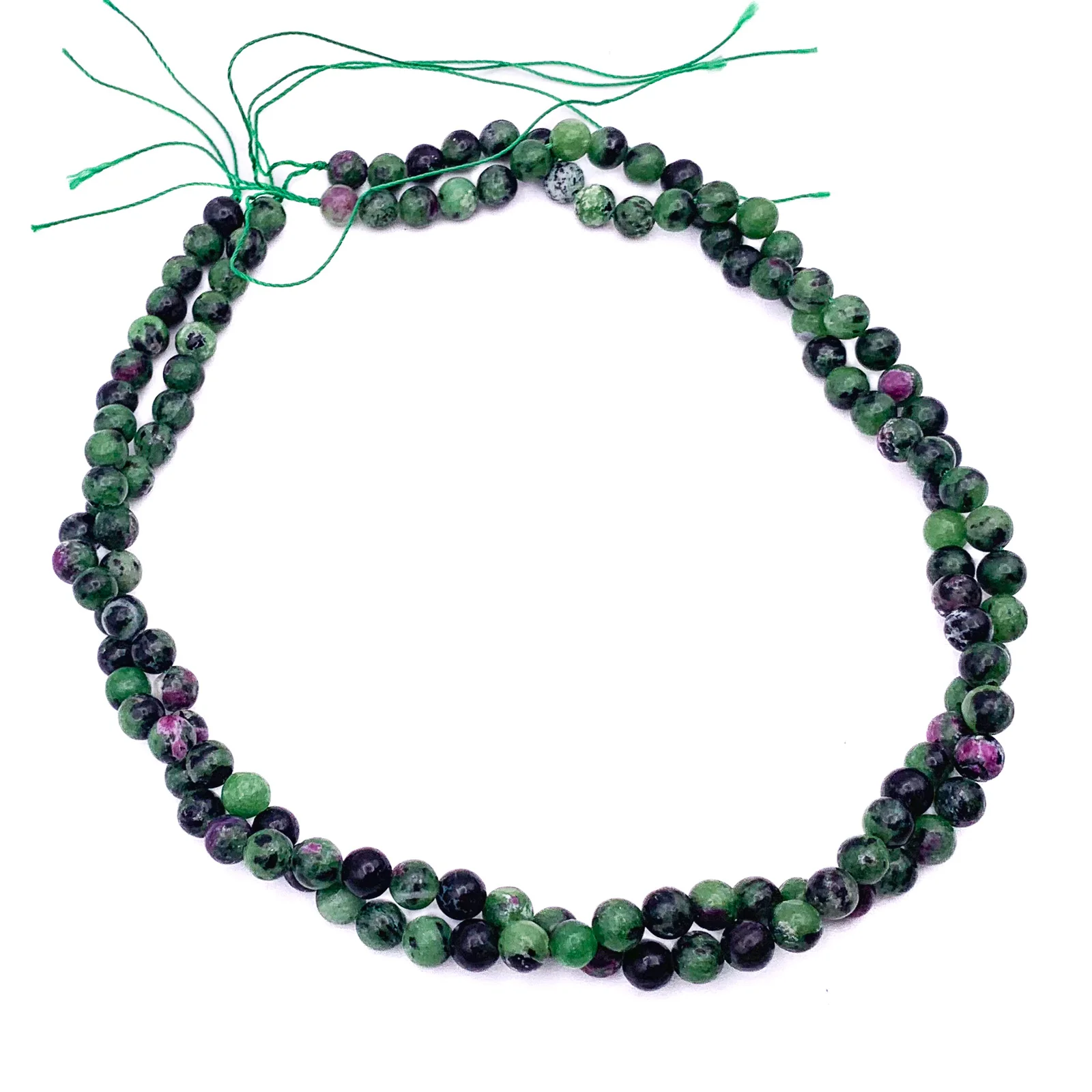 Ruby Zoisite 6.5mm Smooth Rounds Bead Strand - Image 9