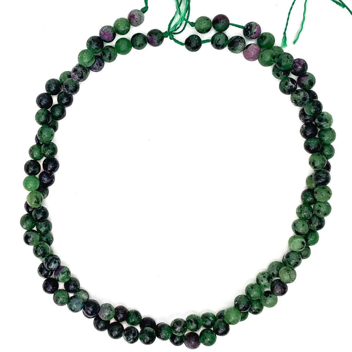 Ruby Zoisite 7mm Smooth Rounds Bead Strand - Image 7