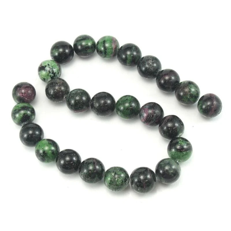 Ruby-Zoisite Smooth Rounds 16mm Strand - Image 2