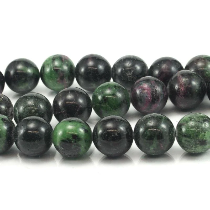 Ruby-Zoisite Smooth Rounds 16mm Strand - Image 3