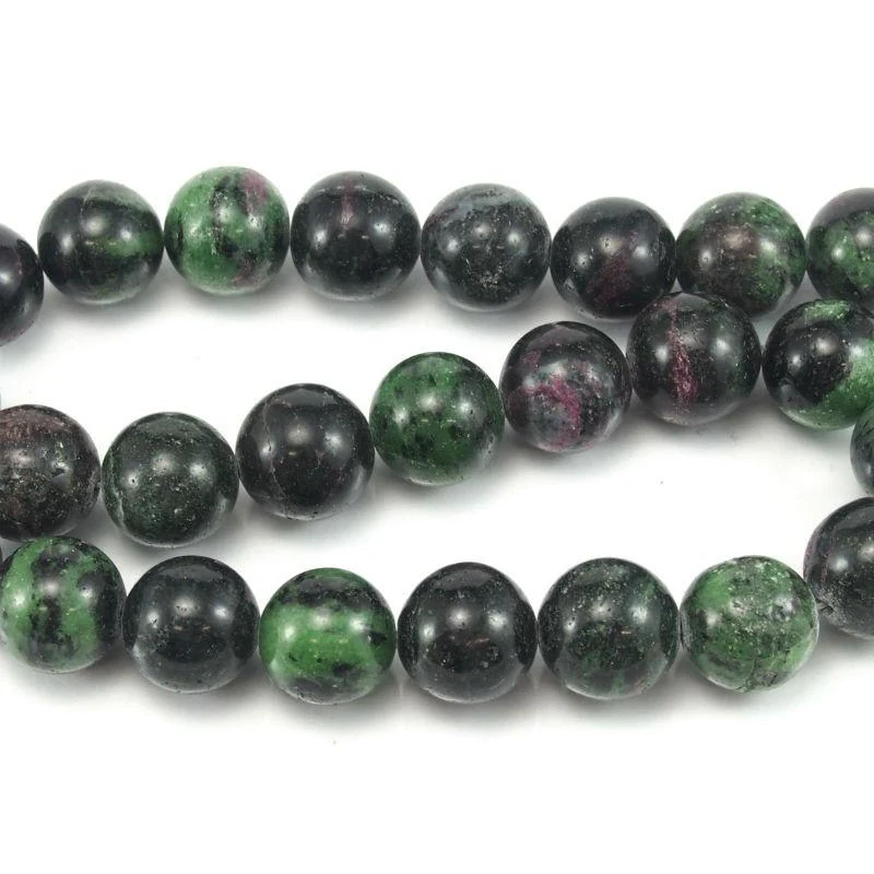 Ruby-Zoisite Smooth Rounds 16mm Strand - Image 4