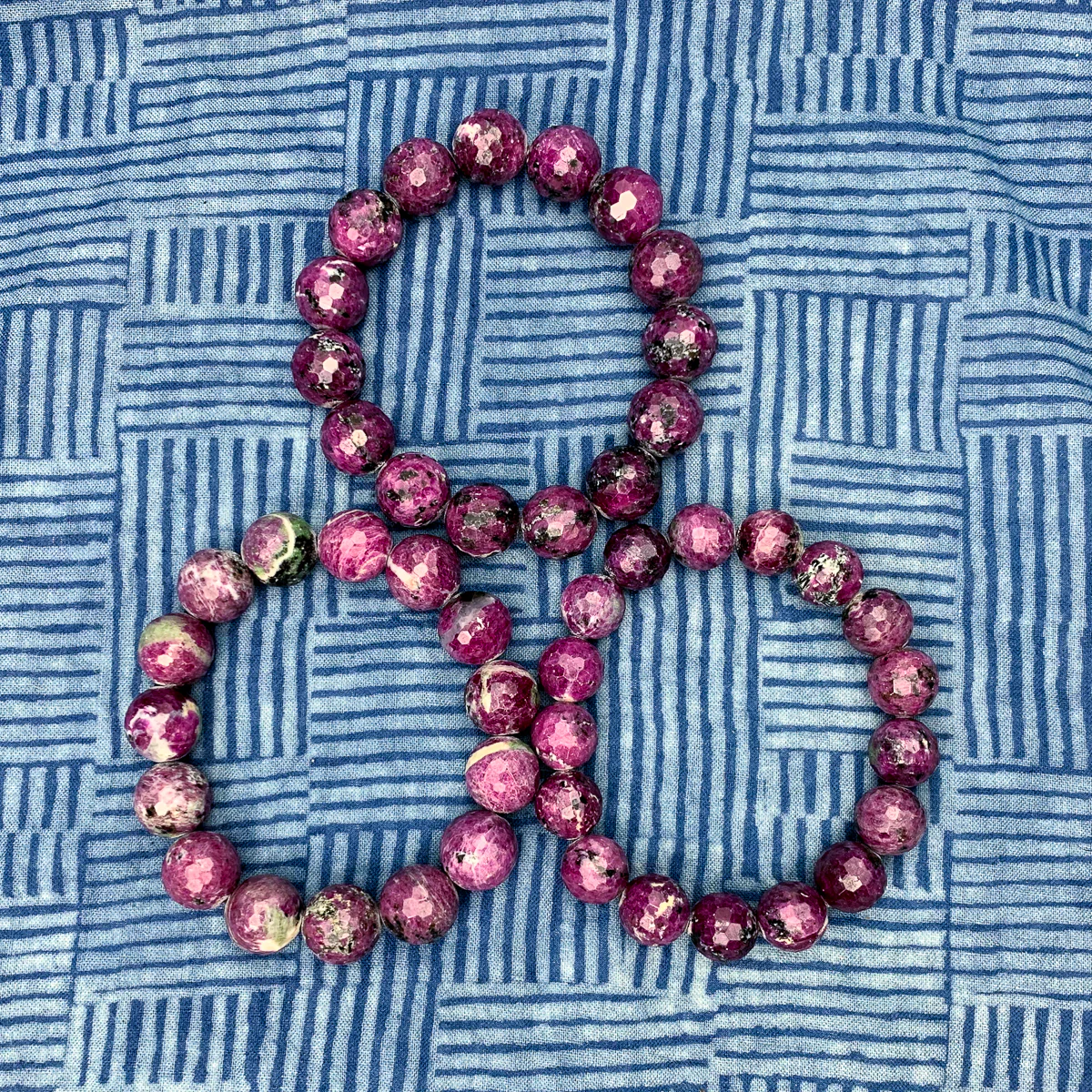 Ruby Zoisite Stretch Bracelets - Image 2