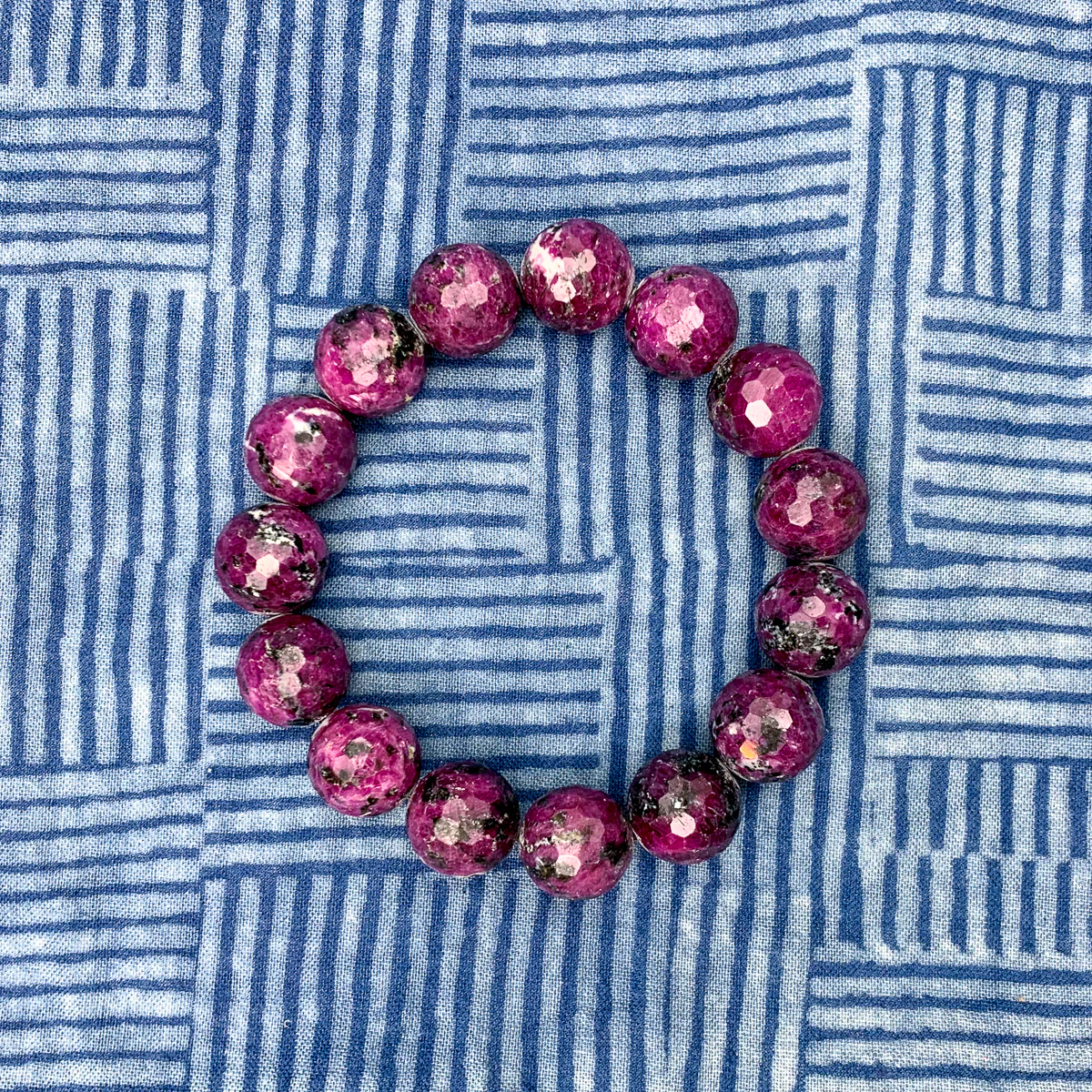 Ruby Zoisite Stretch Bracelets - Image 4