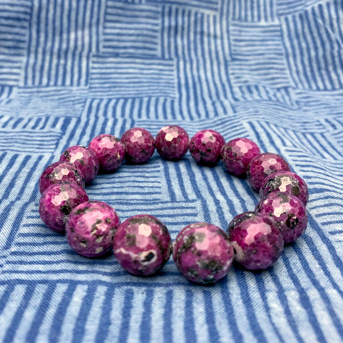 Ruby Zoisite Stretch Bracelets - Image 5
