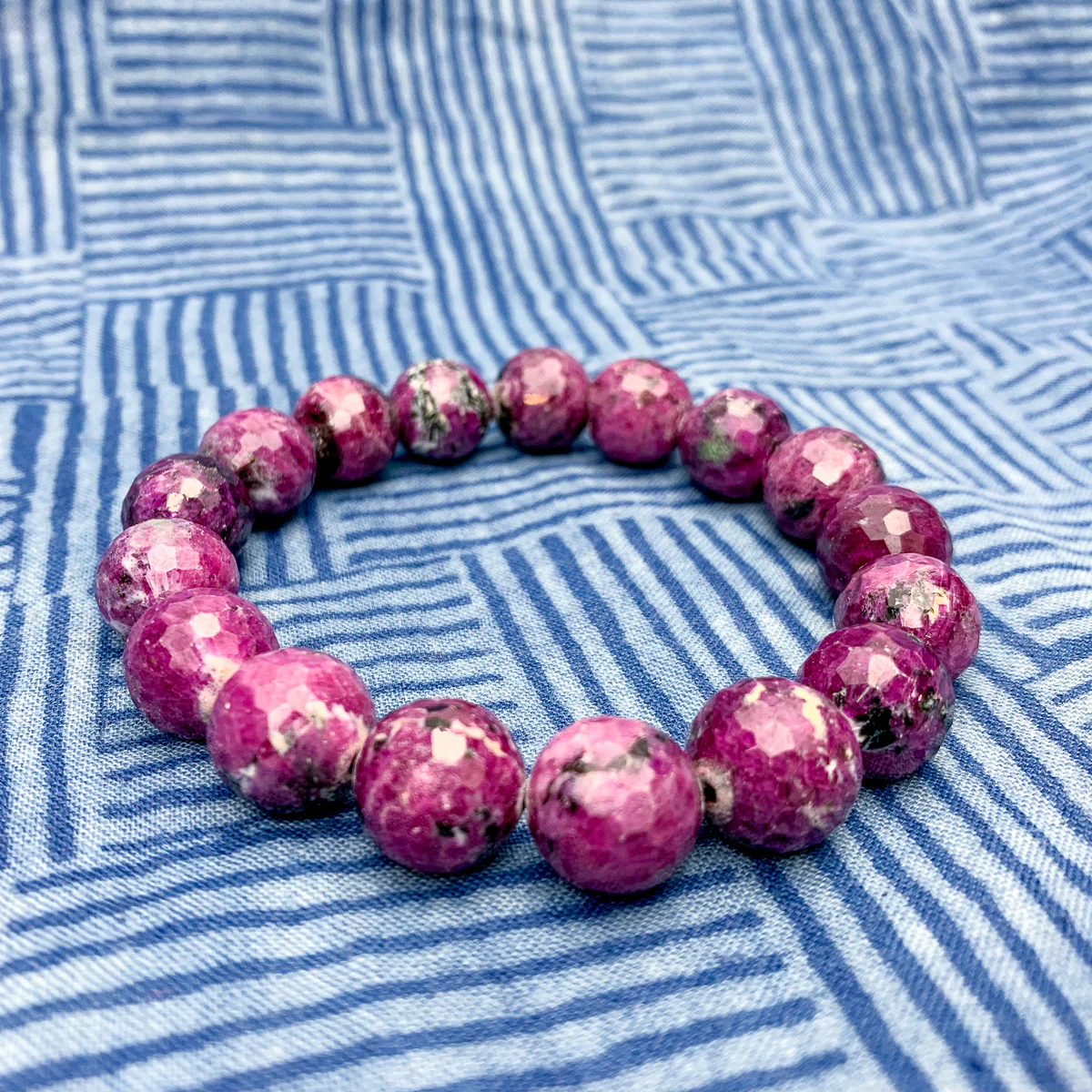 Ruby Zoisite Stretch Bracelets - Image 7