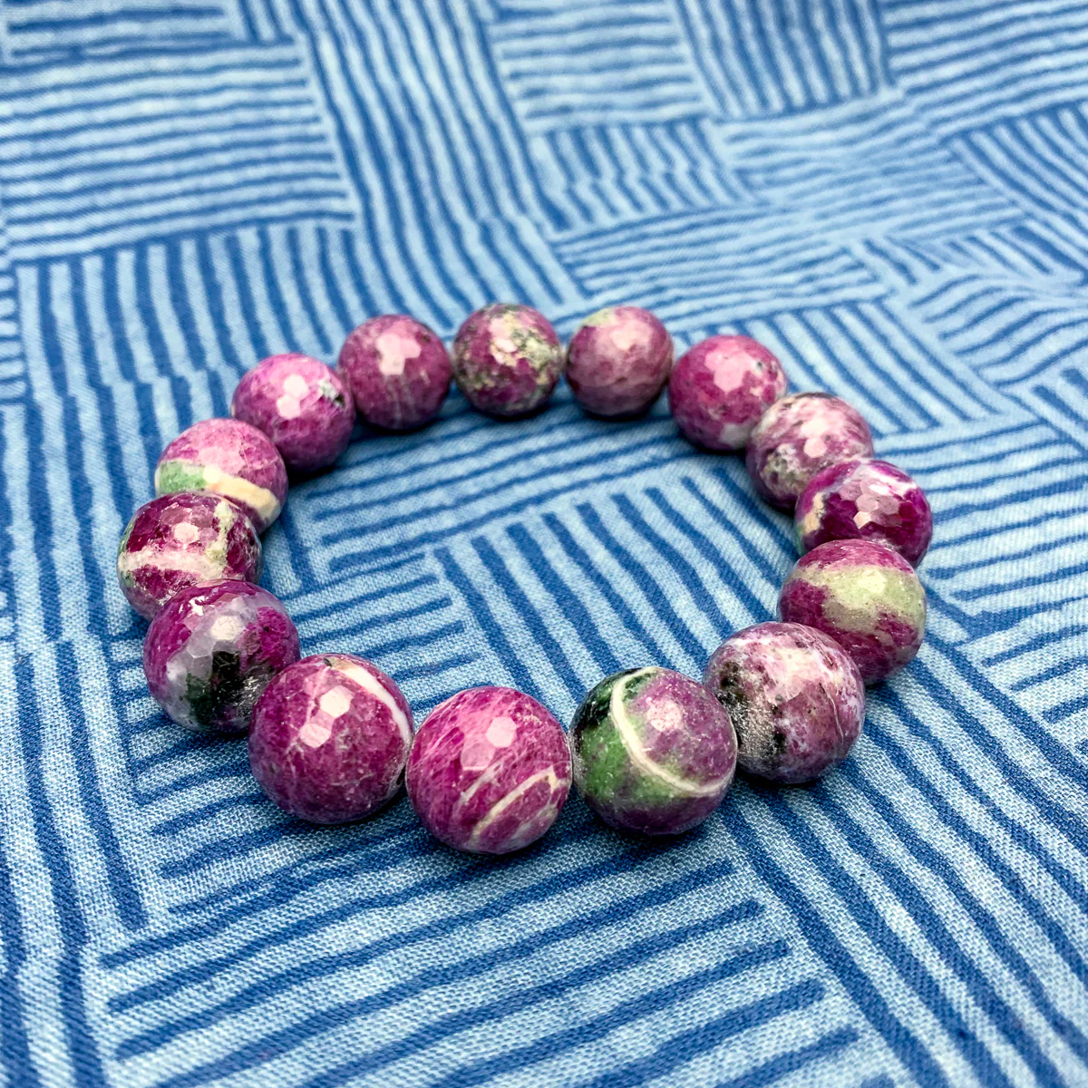 Ruby Zoisite Stretch Bracelets - Image 9