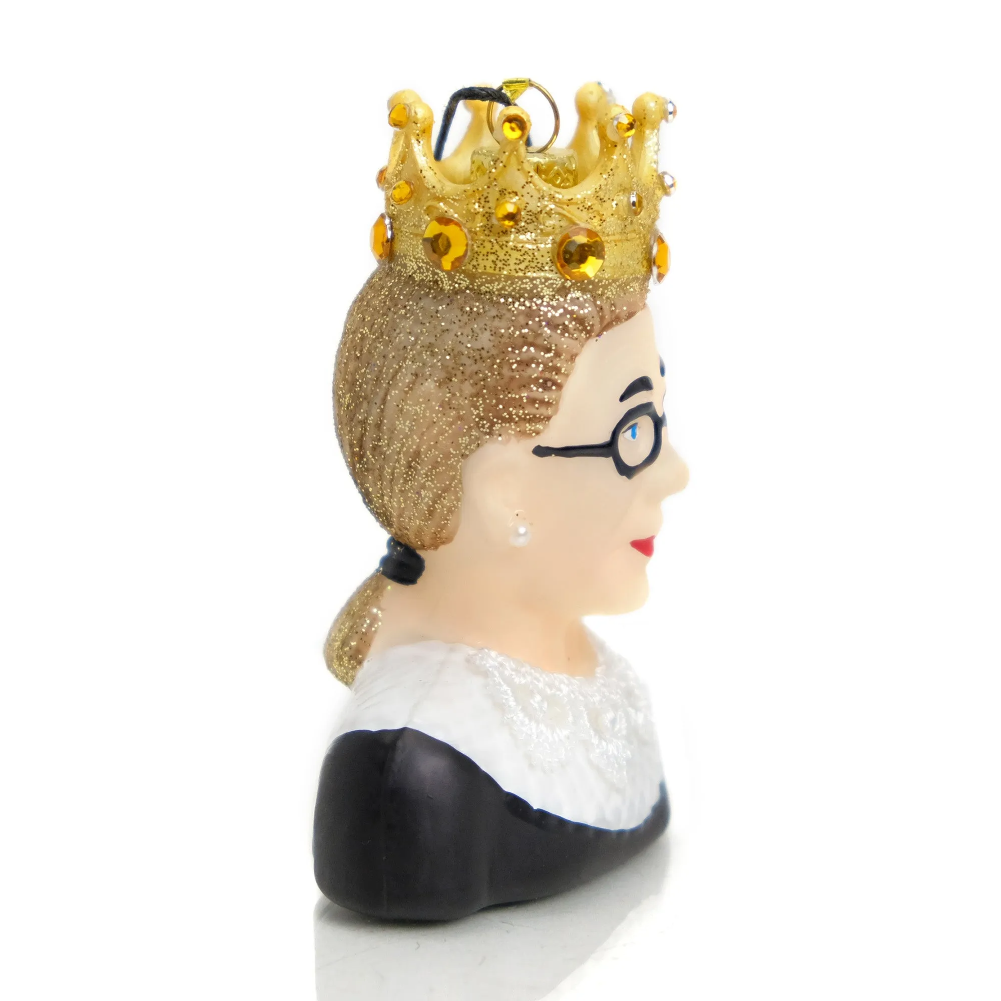 Ruth Bader Ginsburg Glass Ornament #2 - Image 2