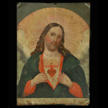 Sagrada Corazon de Jesus Retablo #119 - Image 2