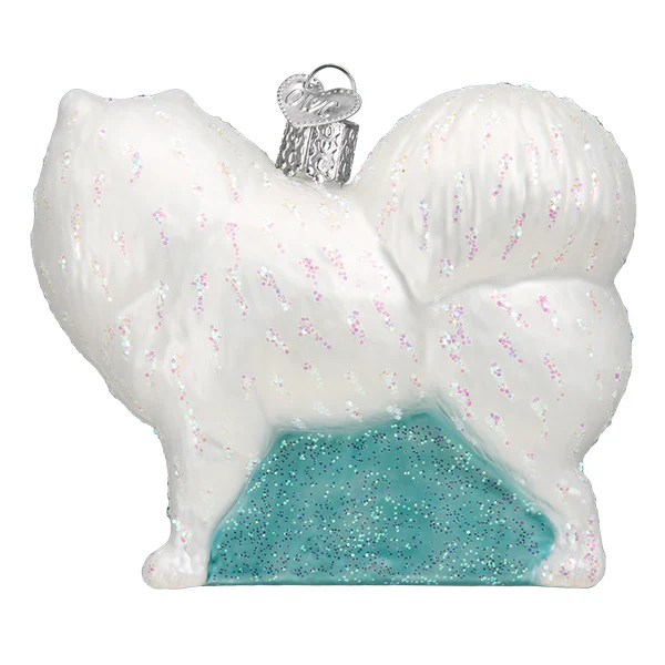 Samoyed Dog Glass Ornament - Image 2