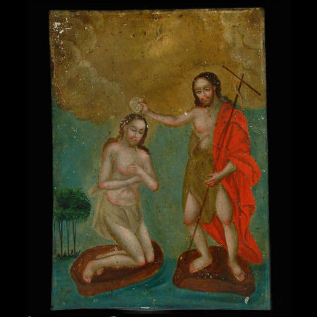 San Juan Bautista Retablo #130 - Image 2