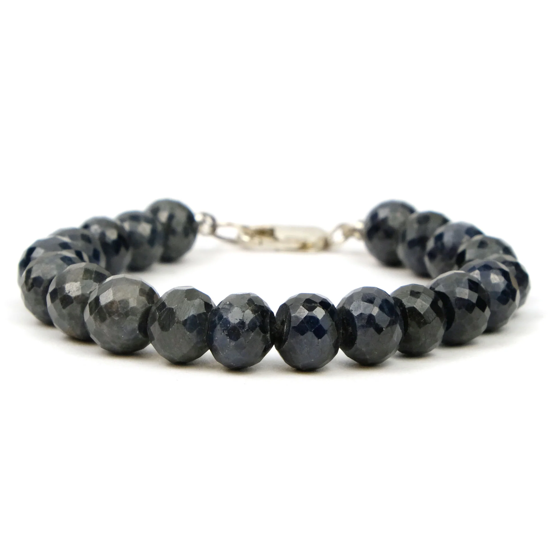 Sapphire Bracelet with Sterling Silver Lobster Clasp - Image 2