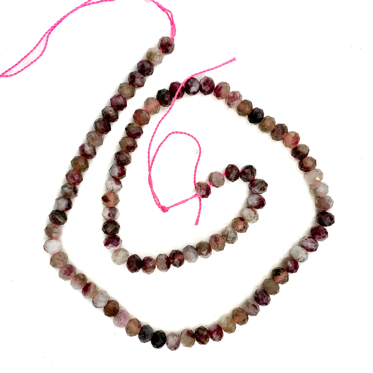 Sapphire Corundum Faceted 5mm Rondelle Bead Strand - Image 2