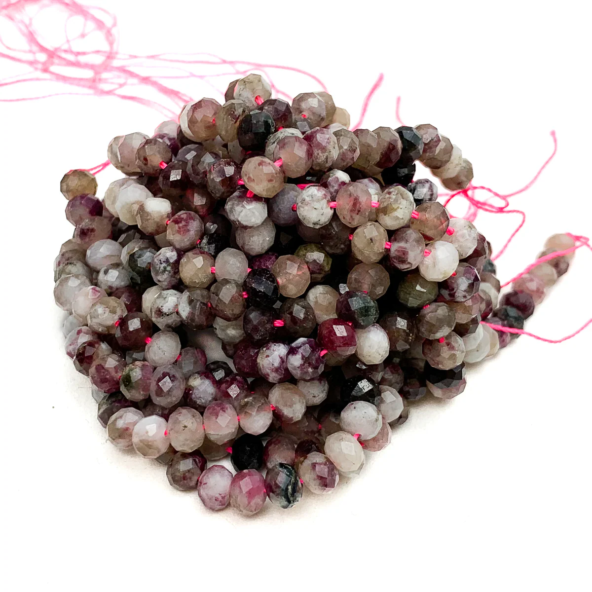 Sapphire Corundum Faceted 5mm Rondelle Bead Strand - Image 3