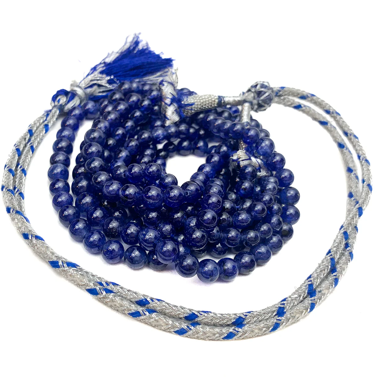 Sapphire Graduated Smooth Round Strands - Image 6