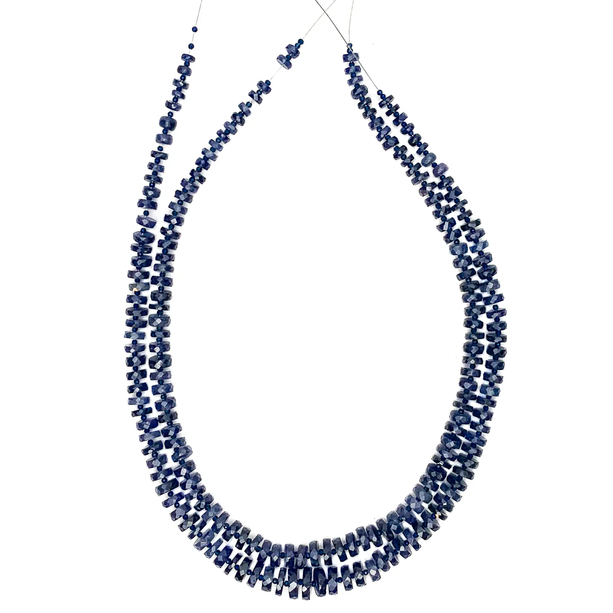 Sapphire Graduated Wheel Strands - Image 2