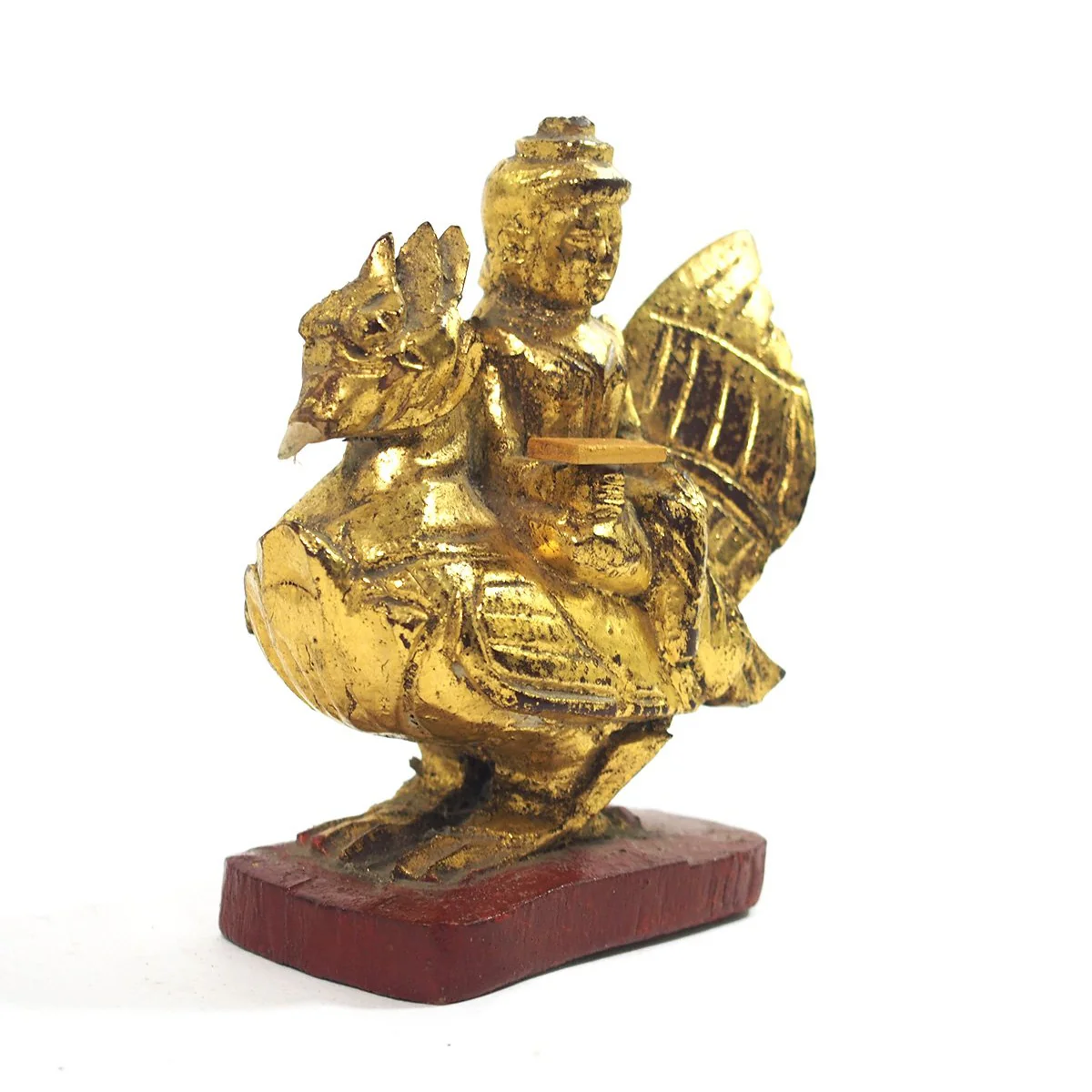 Saraswati Goddess Golden Leaf Figure Small from Burma known as Thurathadi Dewi - Image 2
