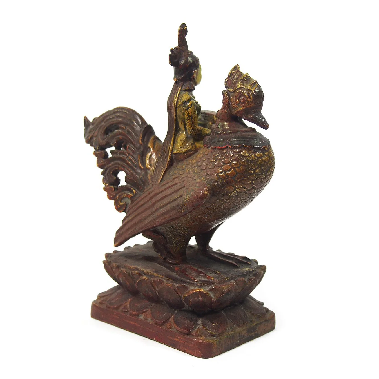 Saraswati Goddess Atop the Golden Swan Figure from Burma known as Thurathadi Dewi - Image 3