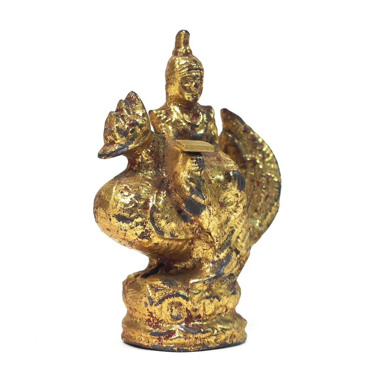 Saraswati Goddess Figure Miniature Gold Leafed from Burma known as Thurathadi Dewi - Image 2