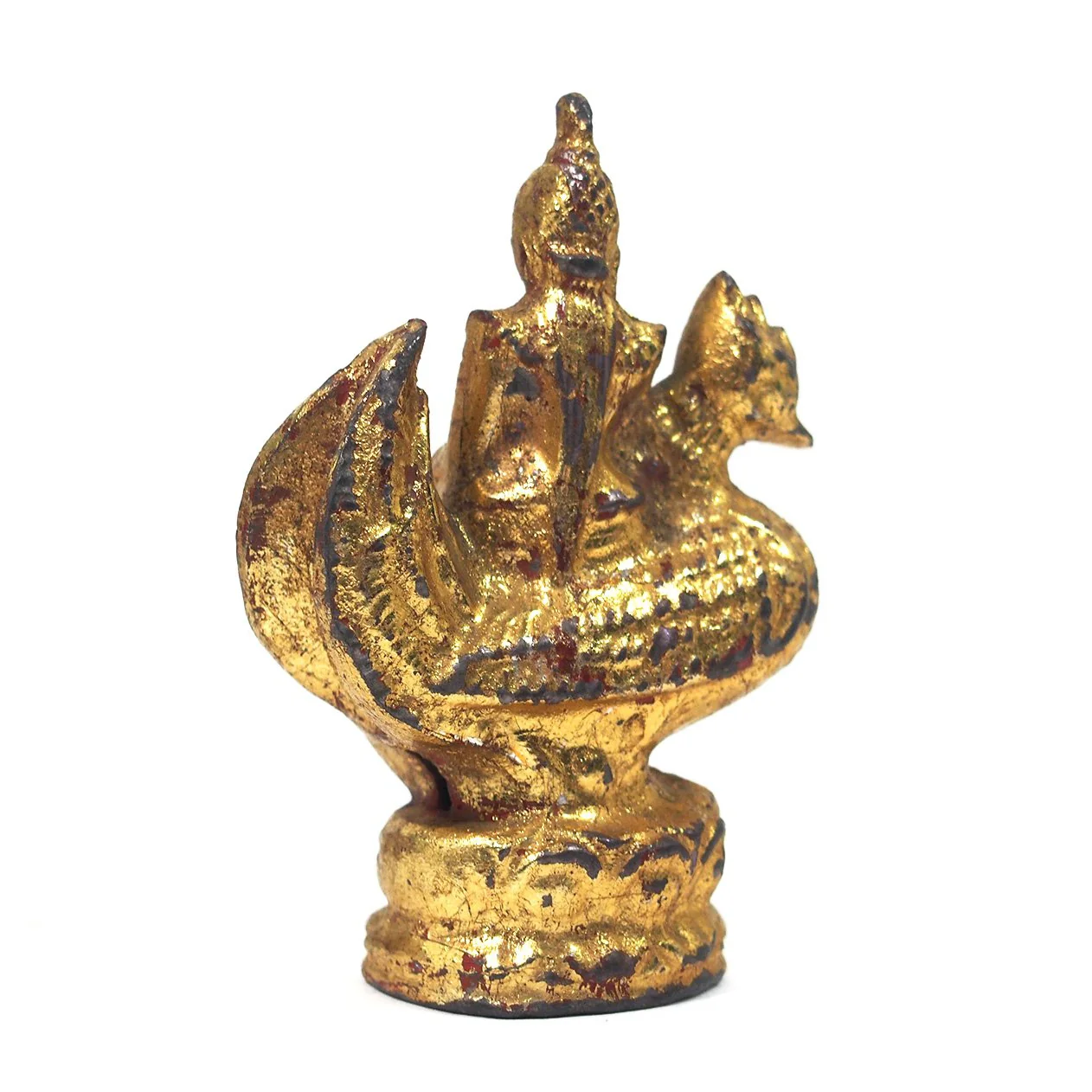 Saraswati Goddess Figure Miniature Gold Leafed from Burma known as Thurathadi Dewi - Image 3