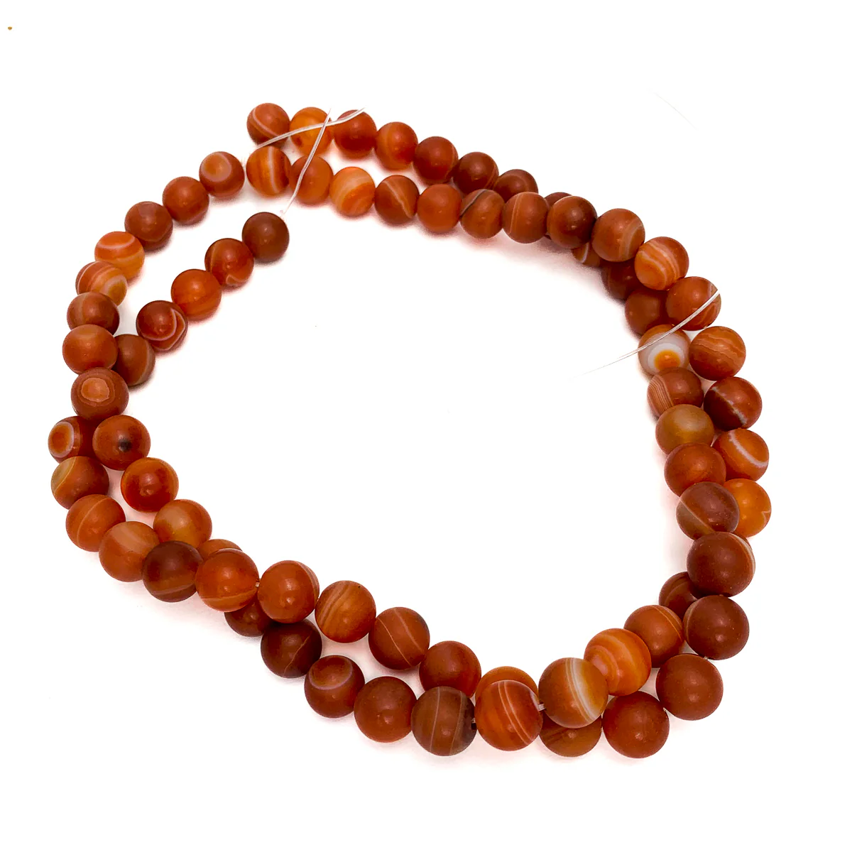Sardonyx 10mm Matte Rounds - Image 4