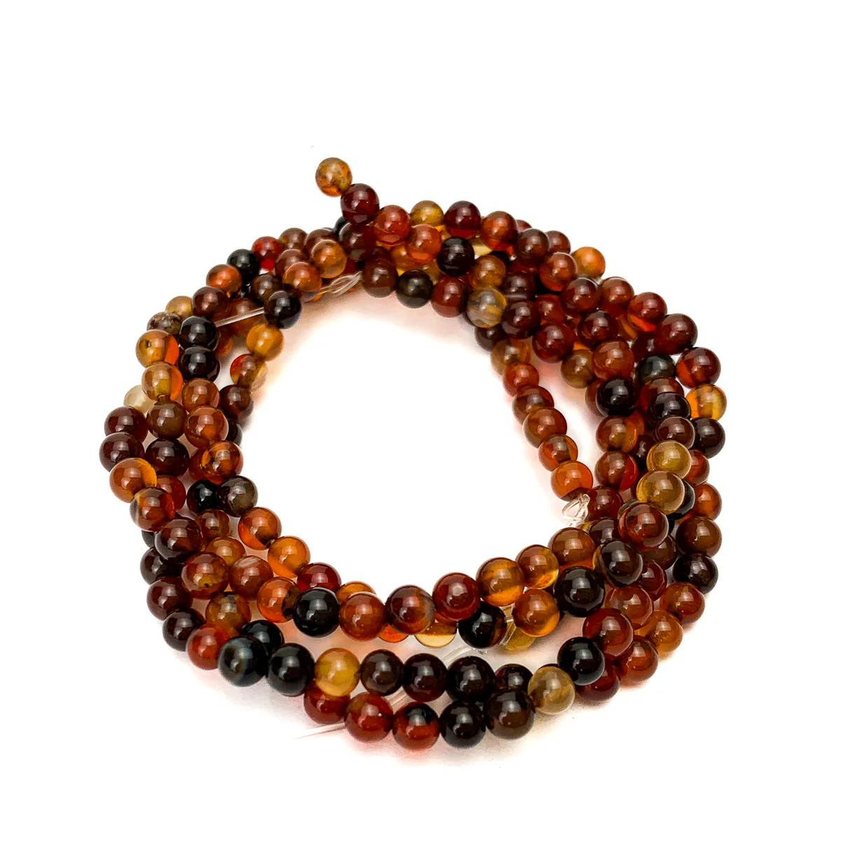 Sardonyx 4mm Smooth Rounds Strand - Image 3
