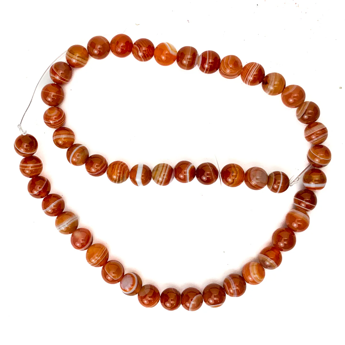 Sardonyx 8mm Smooth Rounds Strand - Image 2