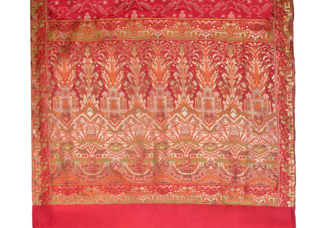 Textile 10: Sari Fine Heirloom Cloth From Rajasthan, India 1 - Image 3