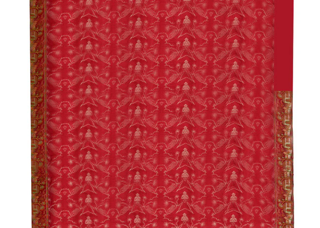 Textile 10: Sari Fine Heirloom Cloth From Rajasthan, India 1 - Image 4