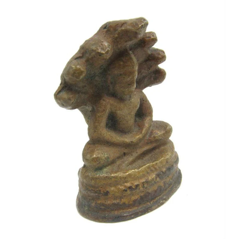 "Saturday Buddha" Protected by the Naga King Miniature Amulet - Image 4