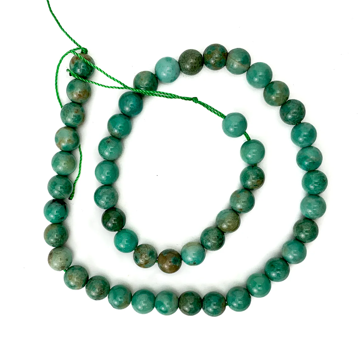 Seafoam Verdite 8mm Smooth Rounds - Image 2