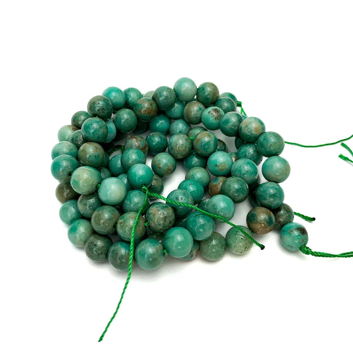 Seafoam Verdite 8mm Smooth Rounds - Image 4