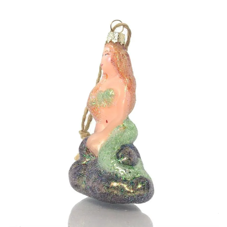 Seaside Mermaid Glass Ornament - Image 4