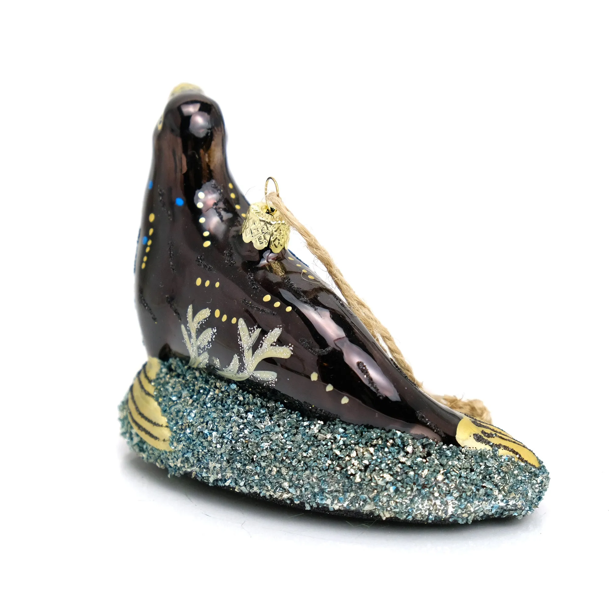 Black Arctic Seal Ornament - Image 2