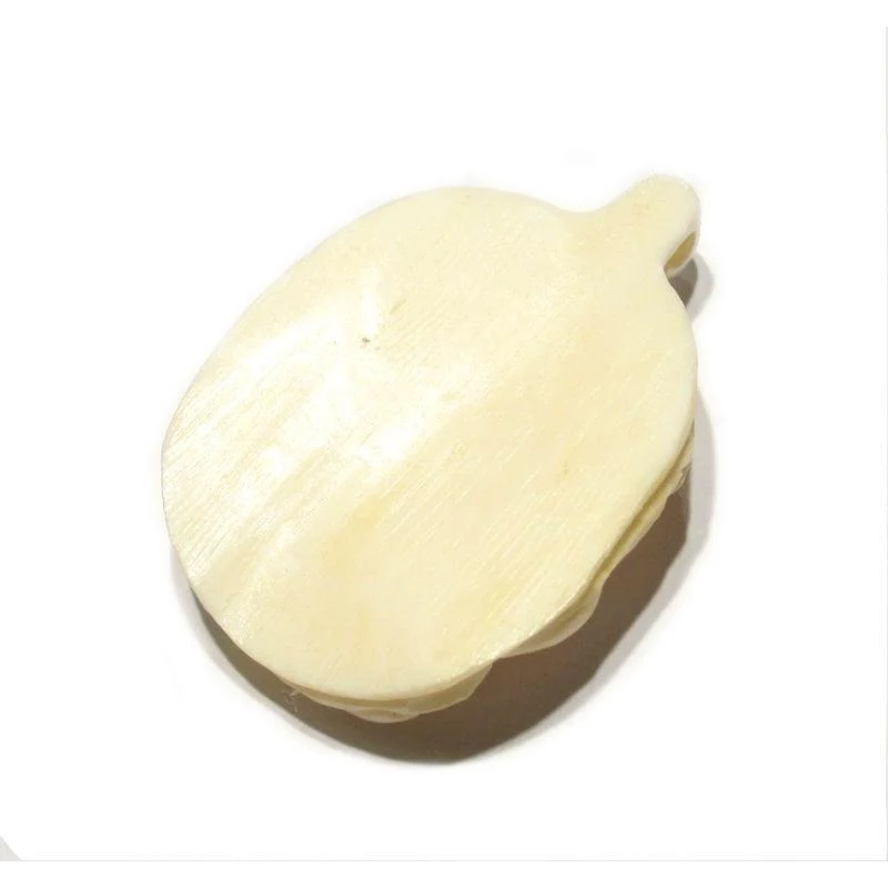"Seductive" Siren Hand Carved Cow Bone Bead Pendant - Image 3