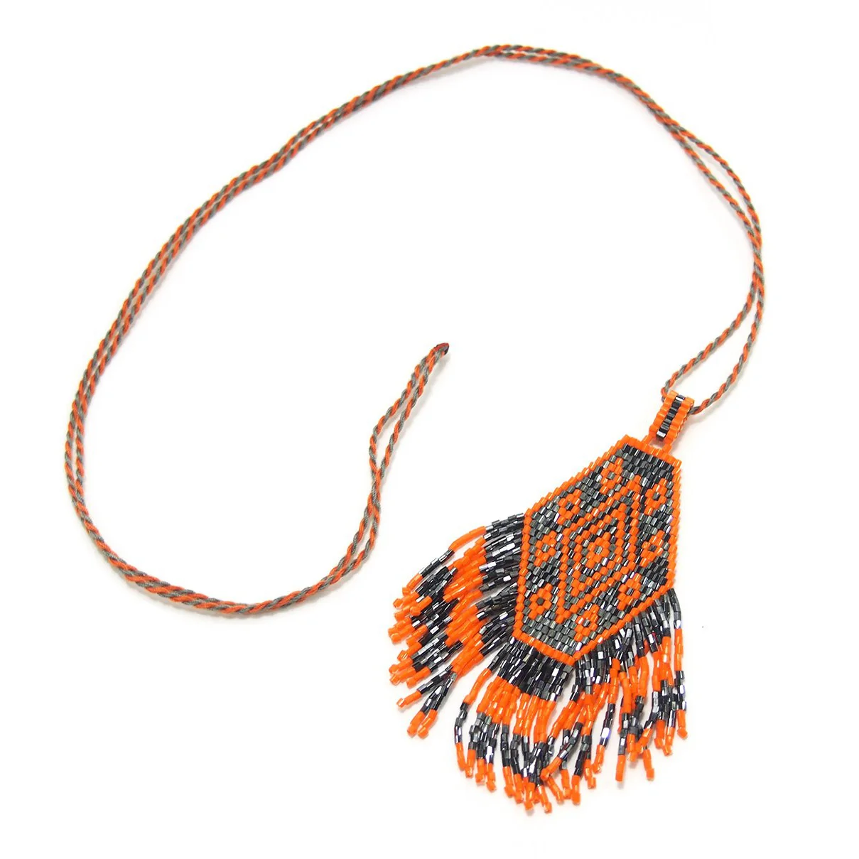 Seed Bead Necklace, C - Image 2
