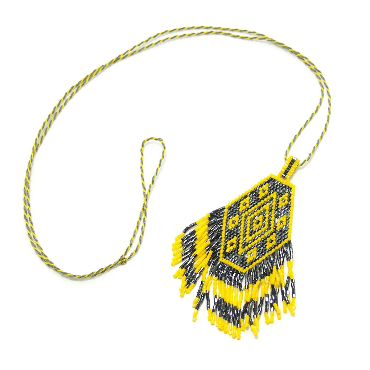 Seed Bead Necklace, C - Image 3
