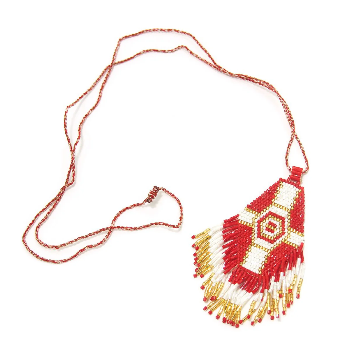 Seed Bead Necklace, D - Image 4